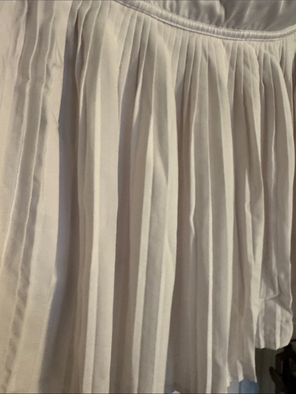 Jessica Simpson White Pleated Circle Skirt - Picture 4 of 5